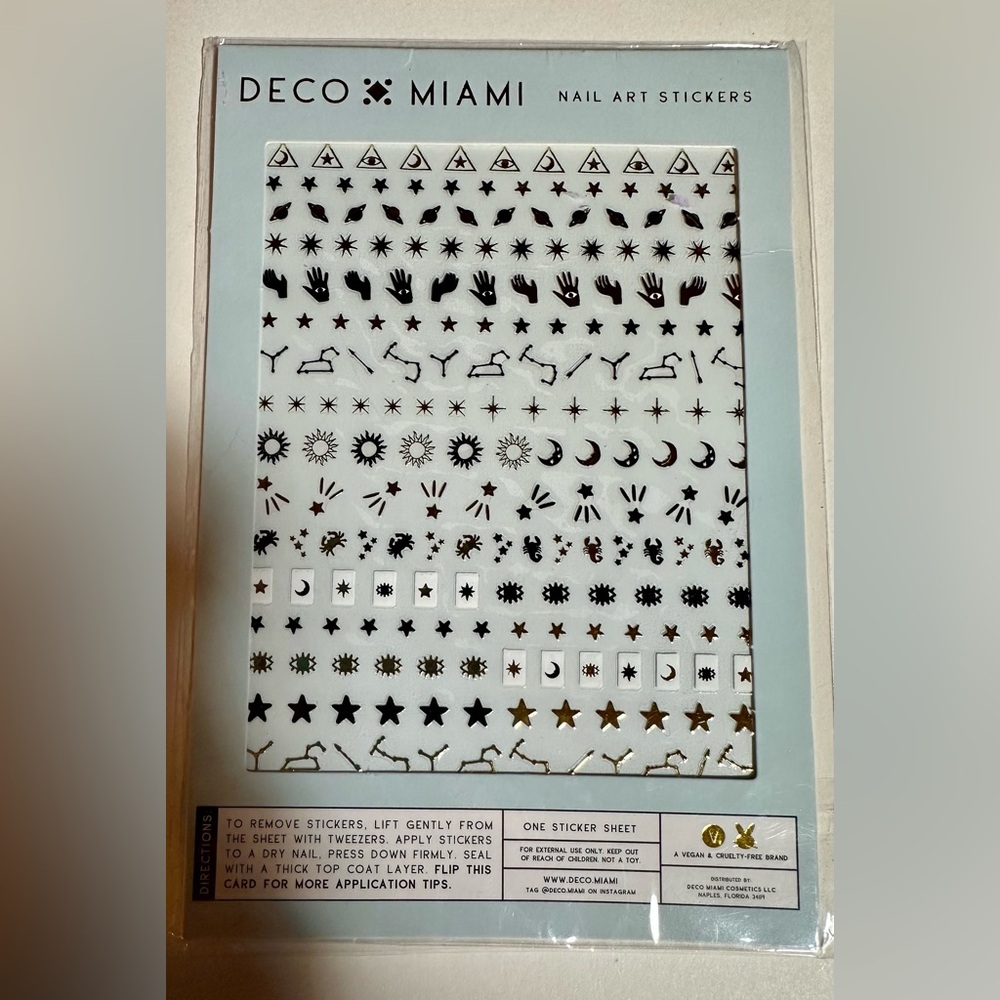 Deco Miami Nail Art Stickers—Zodiac theme
